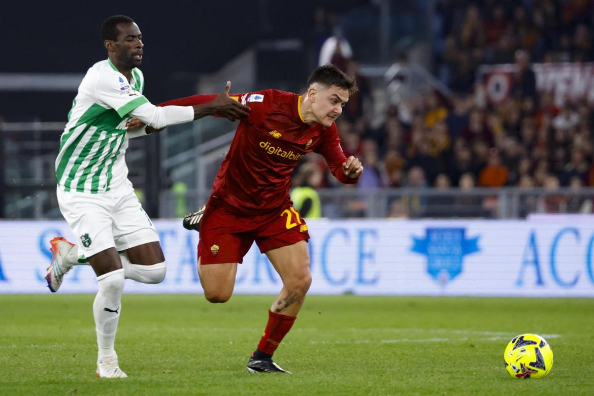 Paulo Dybala 2; Roma vs. Sassuolo. Foto: EFE.