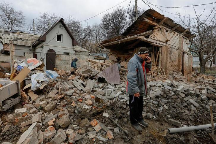 Destrucciones rusas en Donetsk. Foto: Reuters. 