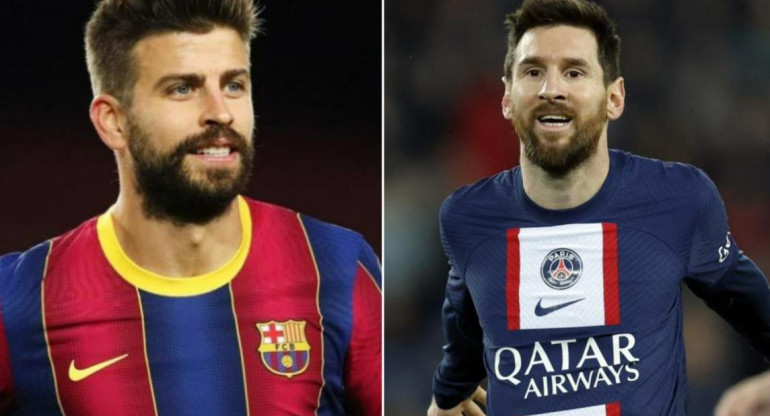 Gerard Pique y Lionel Messi. Fotos: Instagram/3geradpique - Reuters.