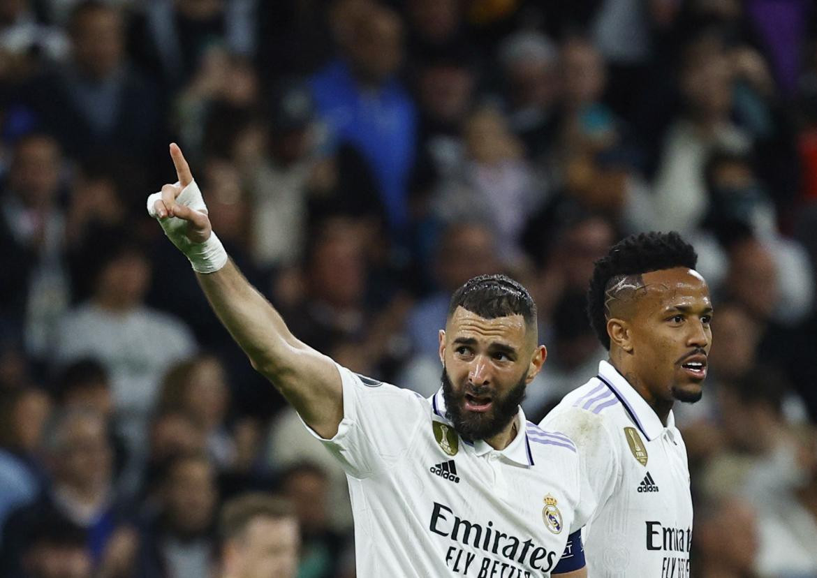 Festejo del Real Madrid ante el Liverpool por la Champions League. Foto: REUTERS.