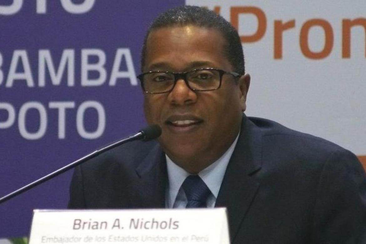 Jefe de la diplomacia norteamericana para América Latina, Brian Nichols. Foto: REUTERS