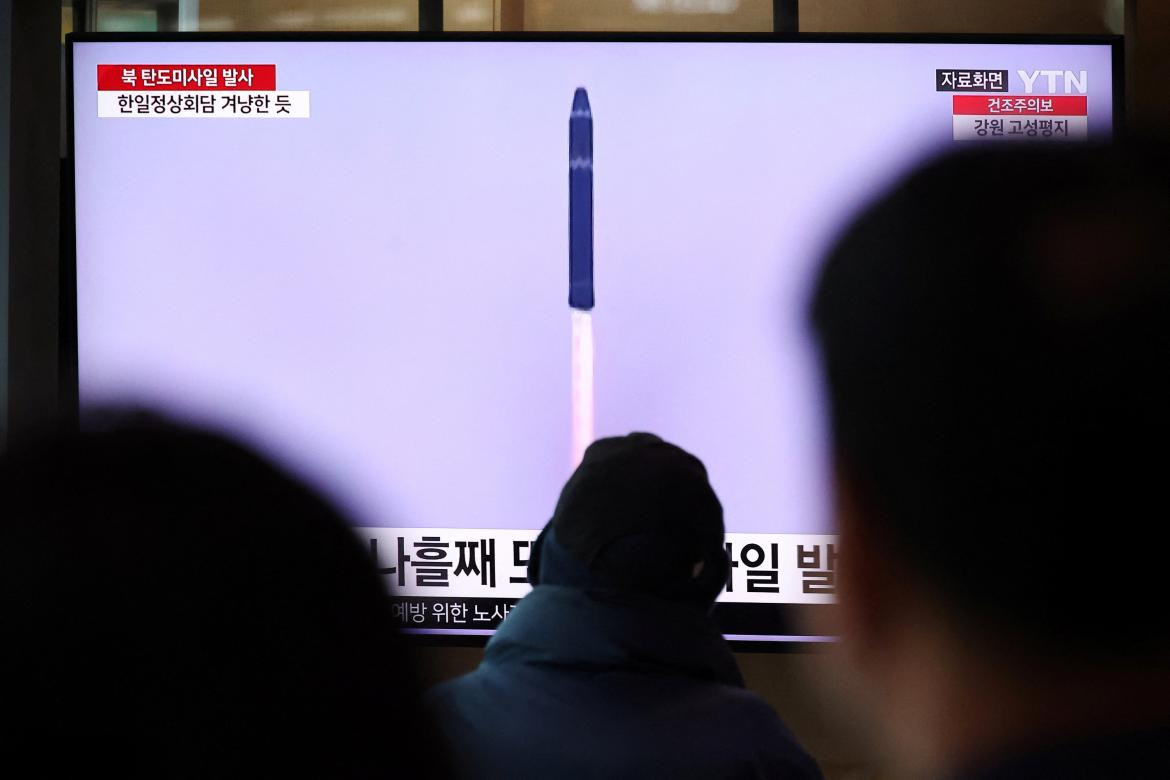 Misil lanzado por Corea del Norte, foto Reuters	