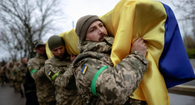Guerra en Ucrania, soldados. Foto: REUTERS