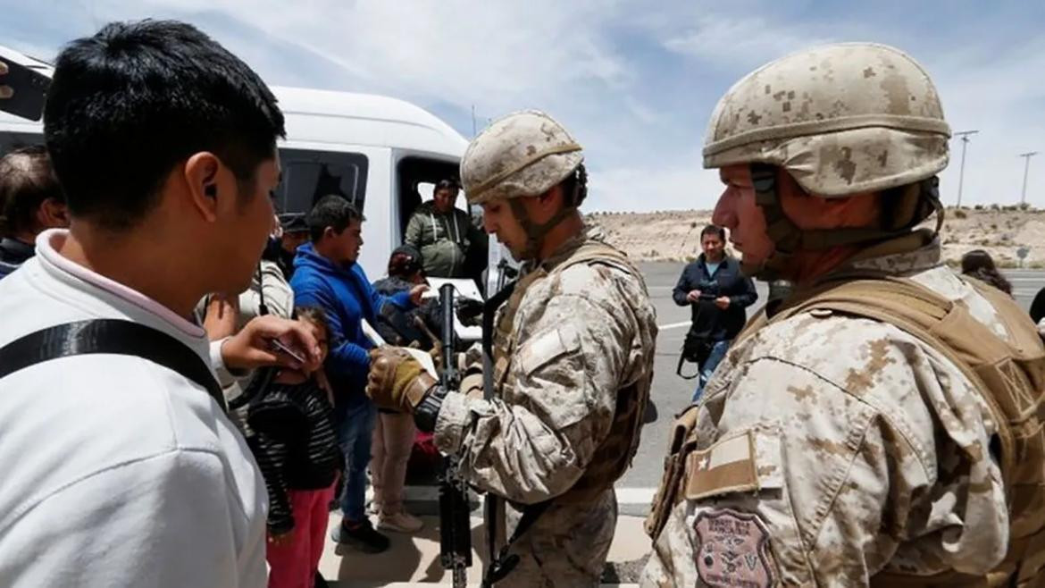 Militarización en Chile. Foto: REUTERS