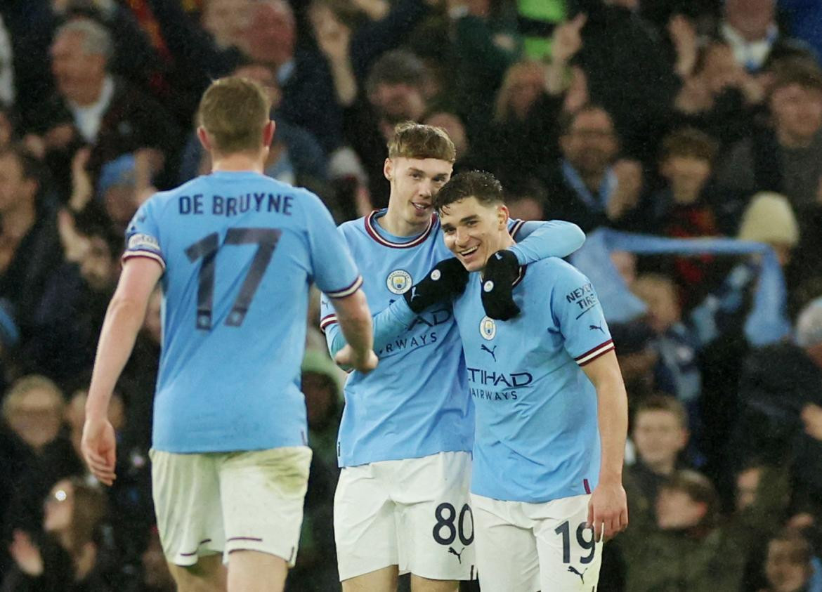 Julián Álvarez, Manchester City. Foto: REUTERS.