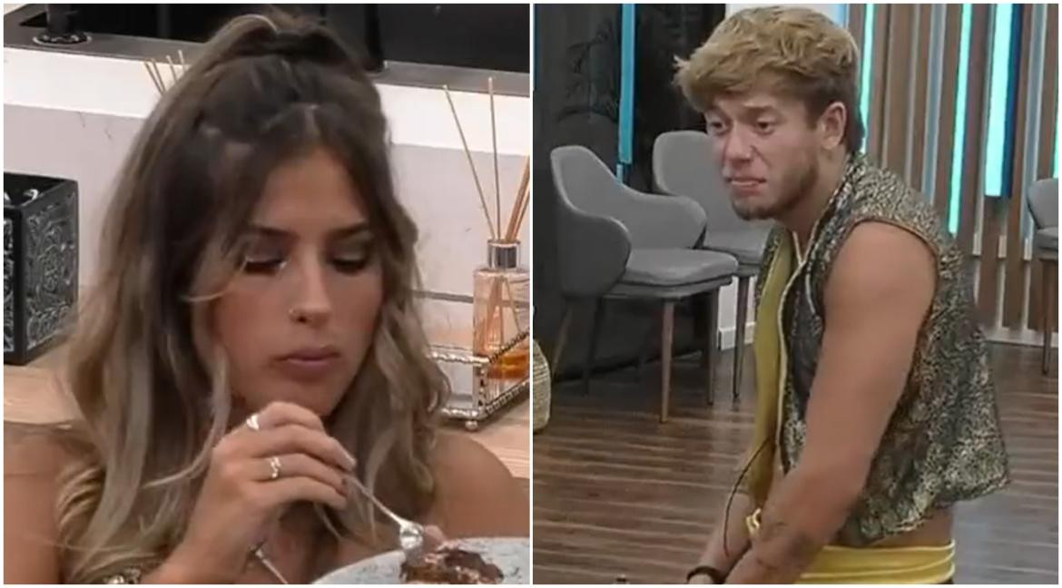 Julieta y Nacho de Gran Hermano. Fotos: captura.