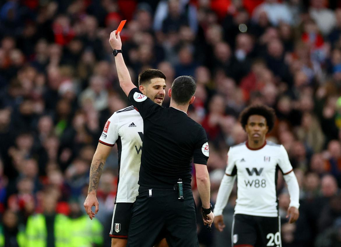Aleksander Mitrovic; Manchester United vs. Fulham. Foto: Reuters.