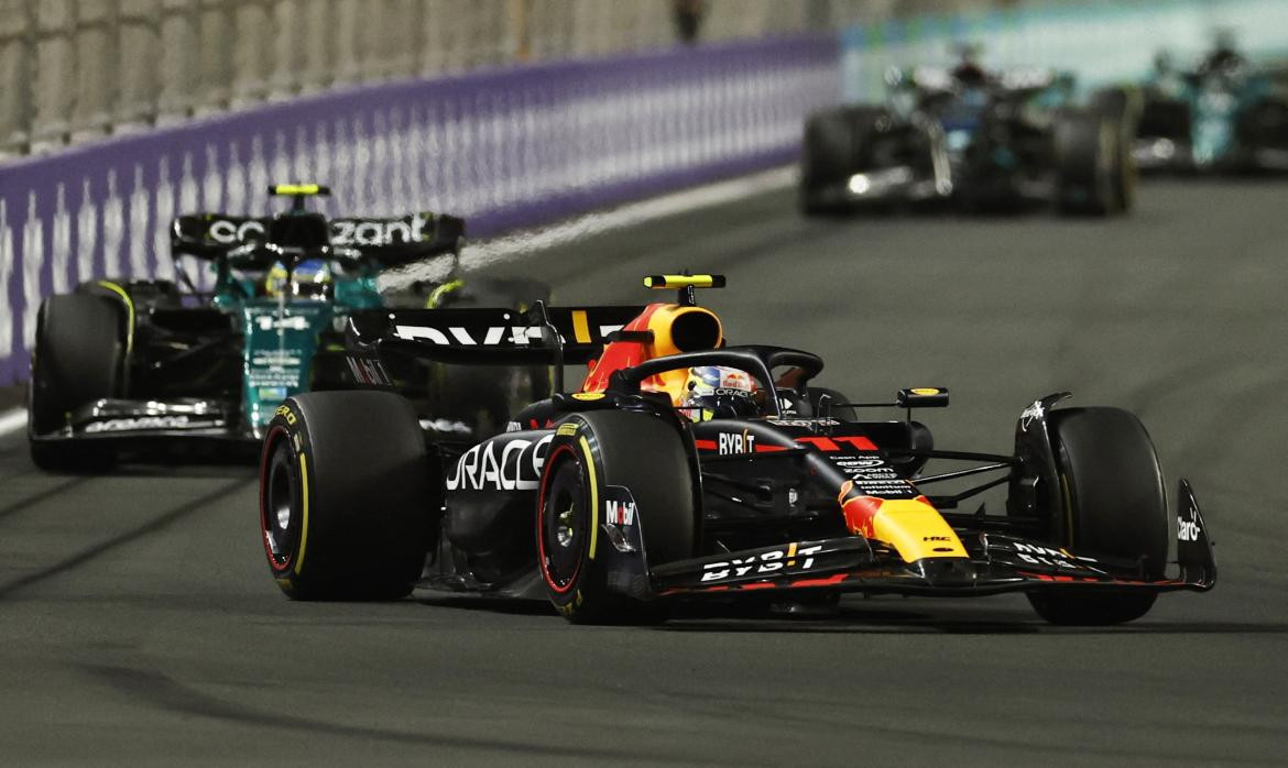 Sergio Pérez 11; Gran Premio de Arabia Saudita. Foto: Reuters.