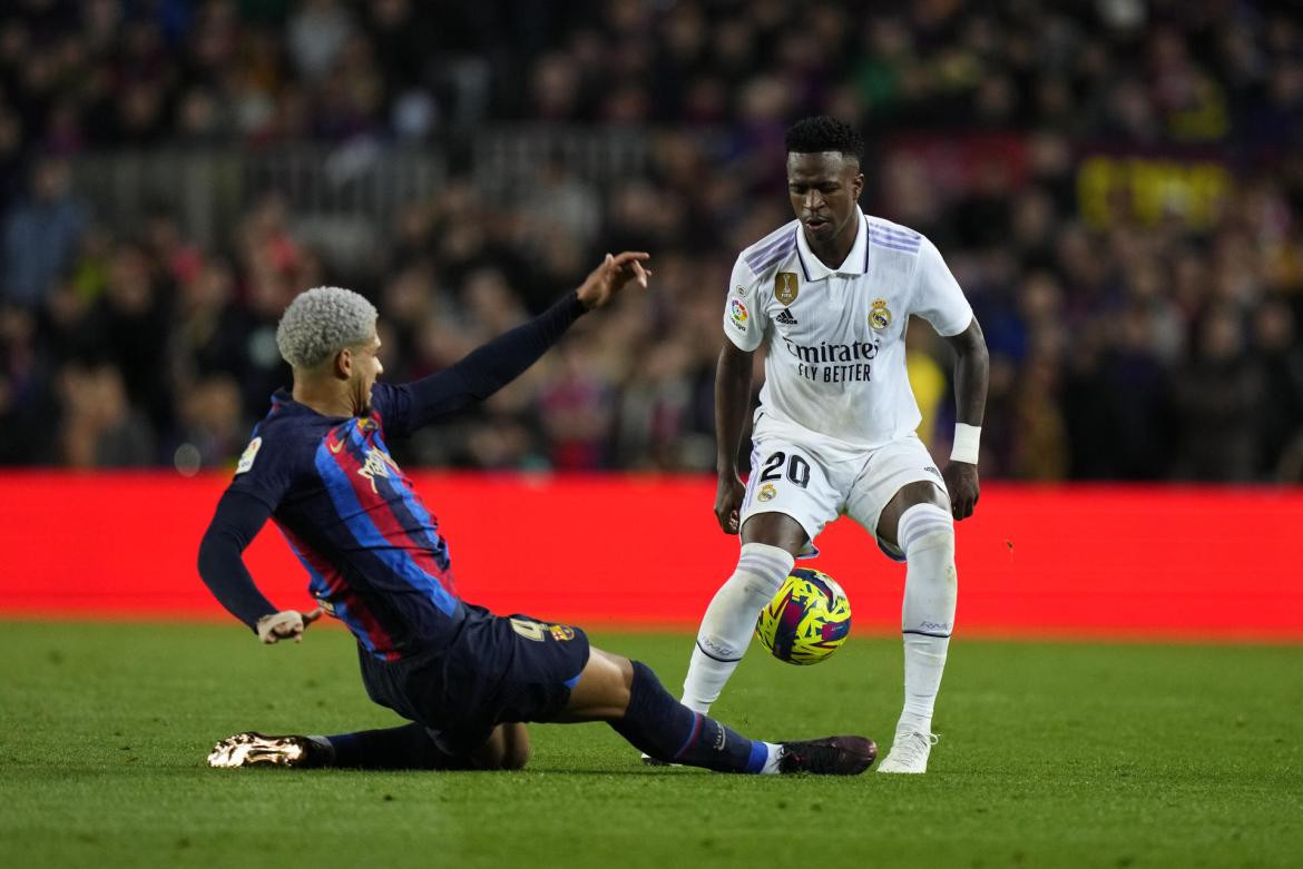 Vinicius Jr.; Barcelona vs. Real Madrid. Foto: EFE.