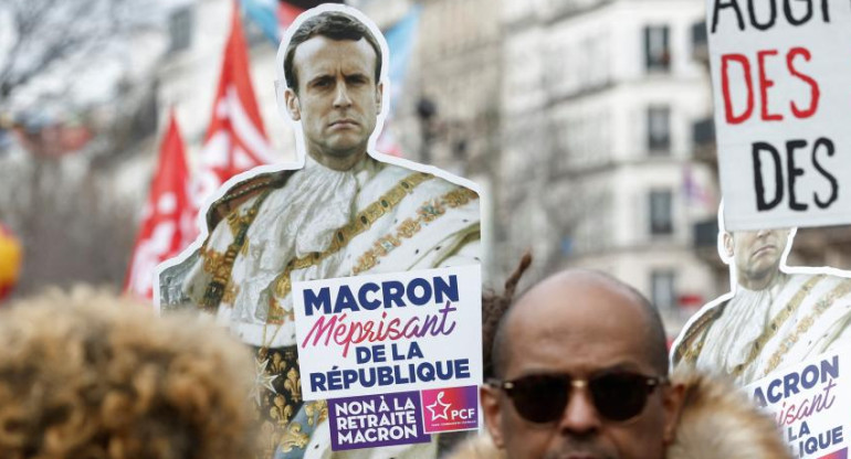 Protestas en Francia. Foto: Reuters. 