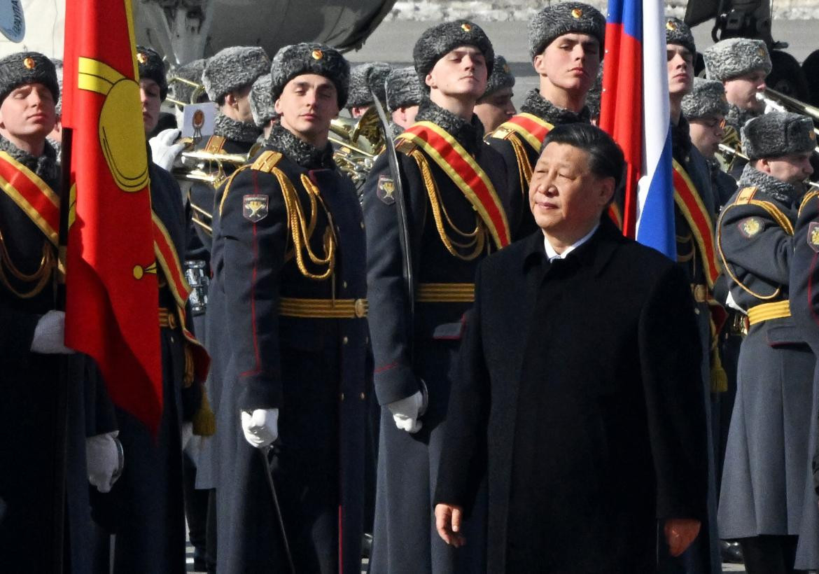 El presidente chino, Xi Jinping, arribó hoy a Moscú. Télam