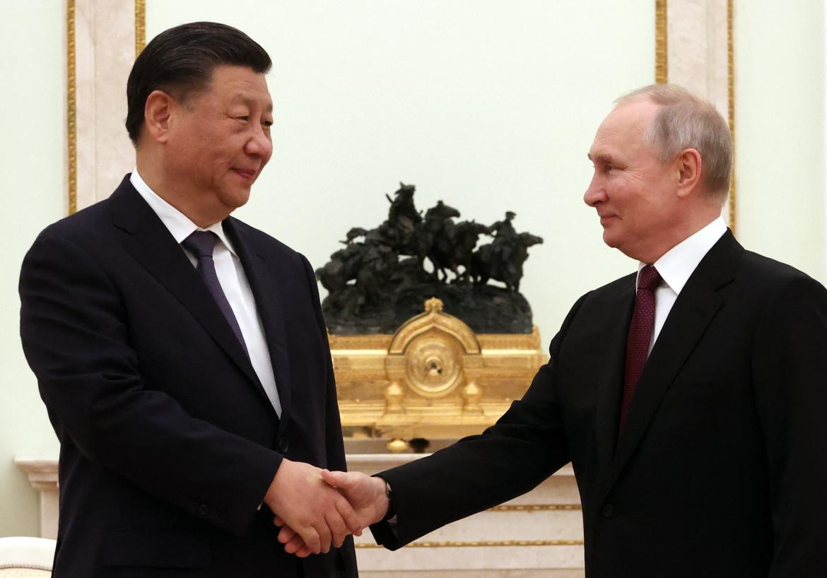 El presidente chino, Xi Jinping, arribó hoy a Moscú. Télam