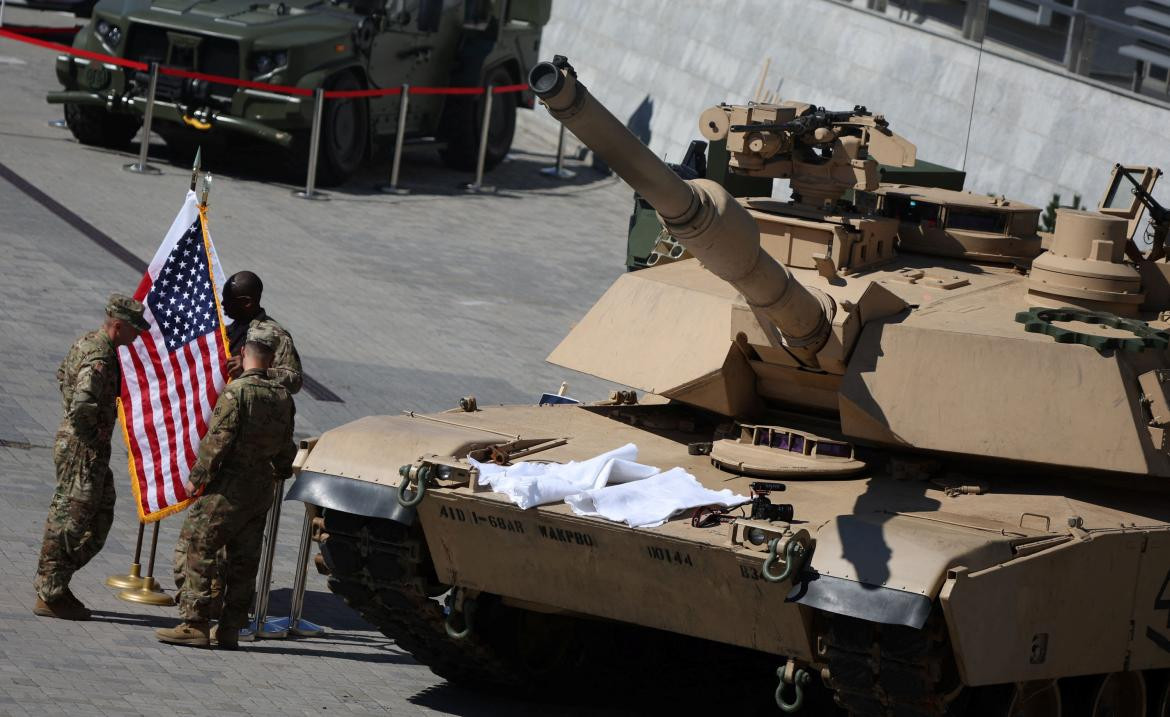 Tanques Abrams de Estados Unidos. Foto: Reuters. 