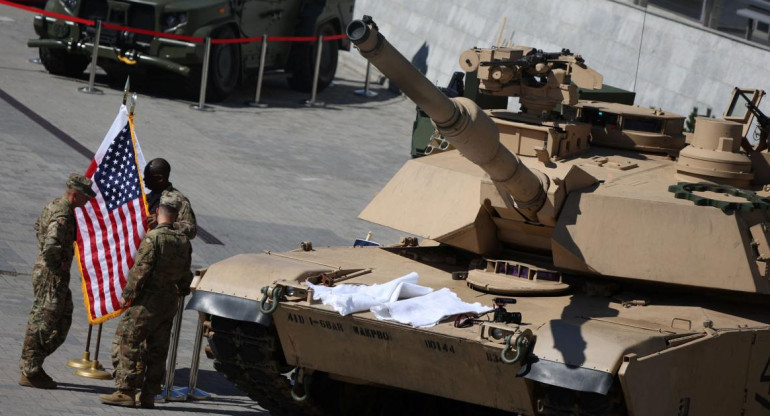 Tanques Abrams de Estados Unidos. Foto: Reuters. 