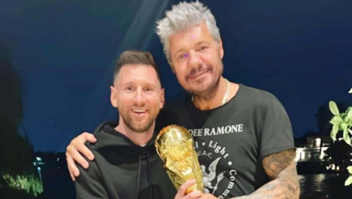 Lionel Messi y Marcelo Tinelli. Foto: Instagram.