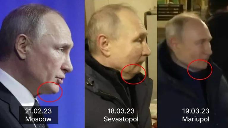 Sospechan que Vladimir Putin tiene un doble. Foto: Twitter.