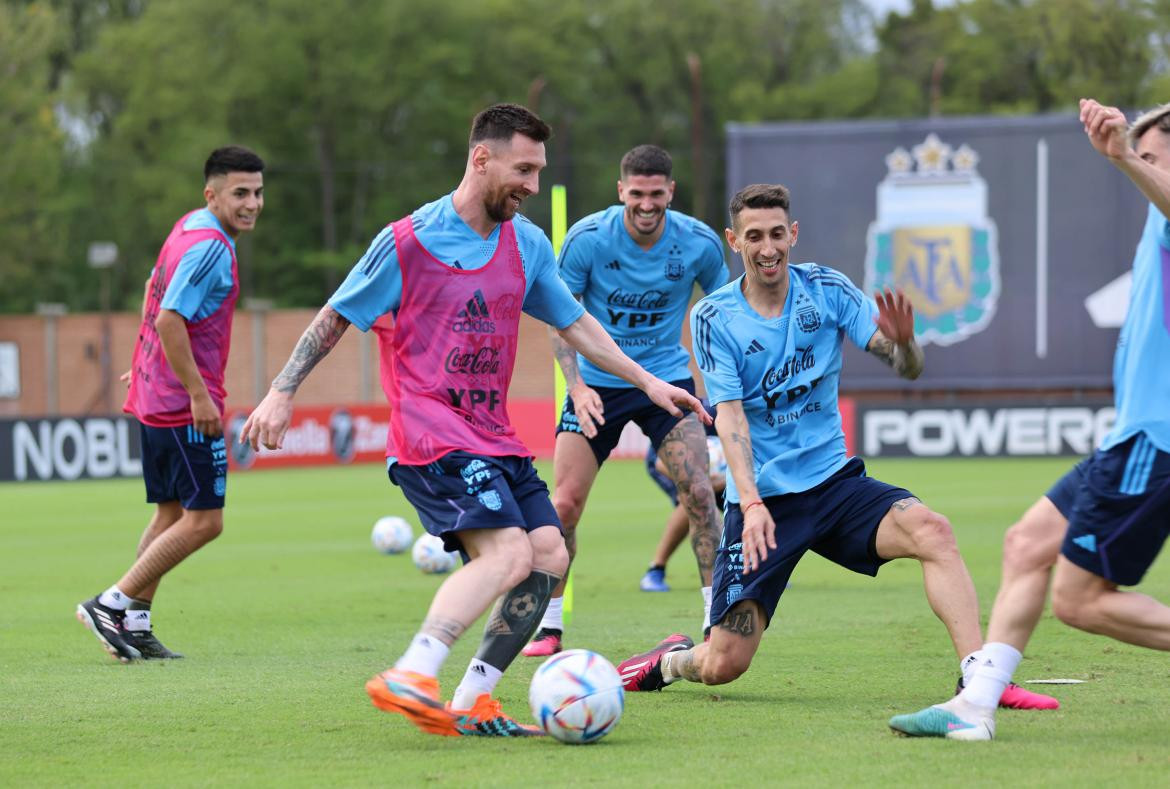 Selección Argentina, entrenamiento. Foto: NA