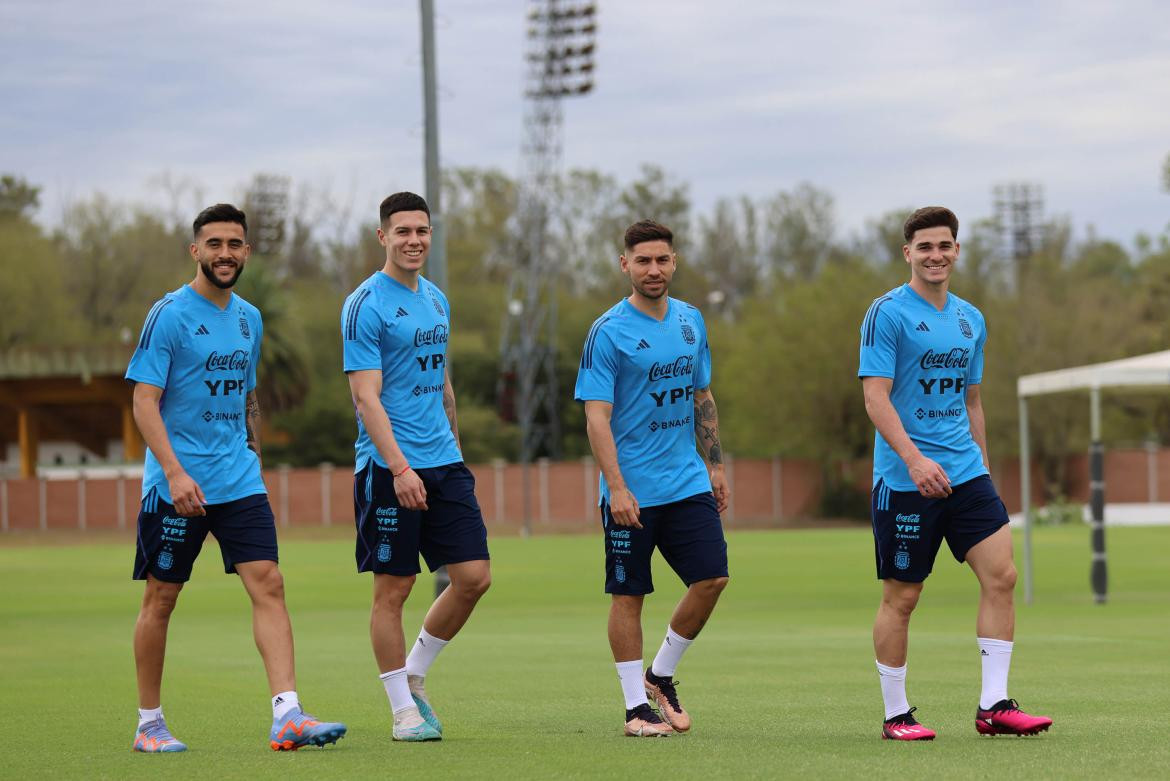 Selección Argentina, entrenamiento. Foto: NA