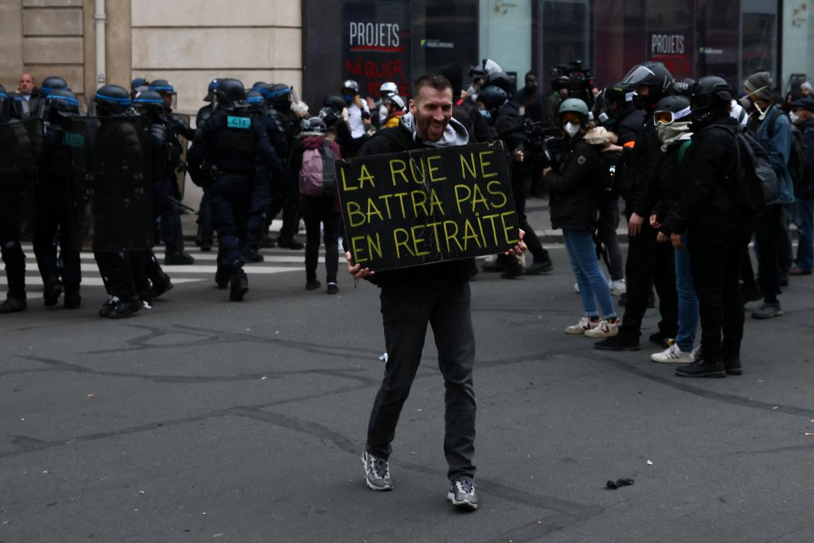 Incidentes en Francia ante la reforma jubilatoria. Foto: REUTERS.