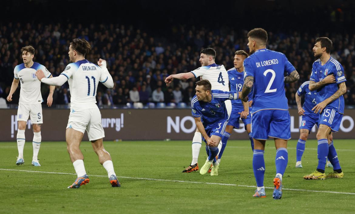 Eliminatorias Eurocopa 2024, Italia vs. Inglaterra. Foto: REUTERS.