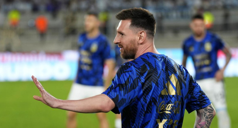 Lionel Messi; Argentina-Panamá. Foto: NA.