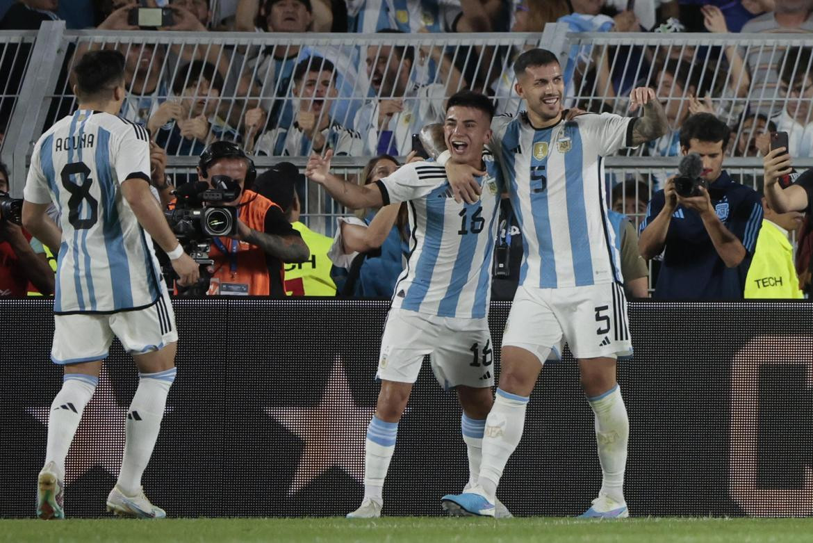 Argentina vs Panamá, amistoso. Foto: EFE