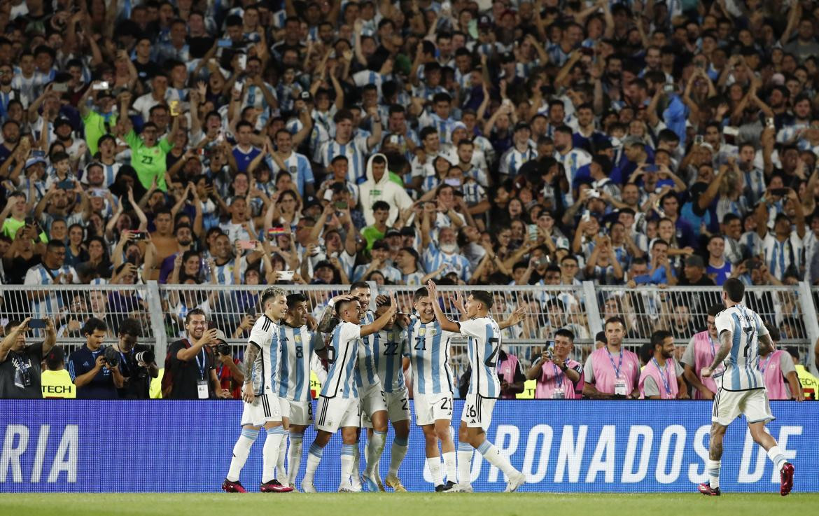 Foto final; Argentina vs. Panamá. Foto: Reuters.