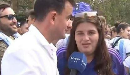 La empleada municipal de Funes que fue despedida por ir a ver a la Selección. Foto: captura de pantalla.