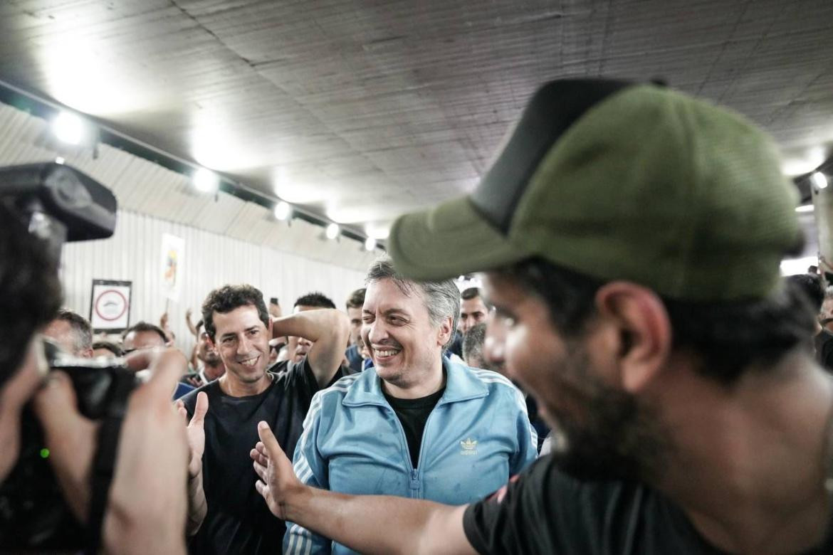 Máximo Kirchner rumbo a Plaza de Mayo. Foto: prensa FdT