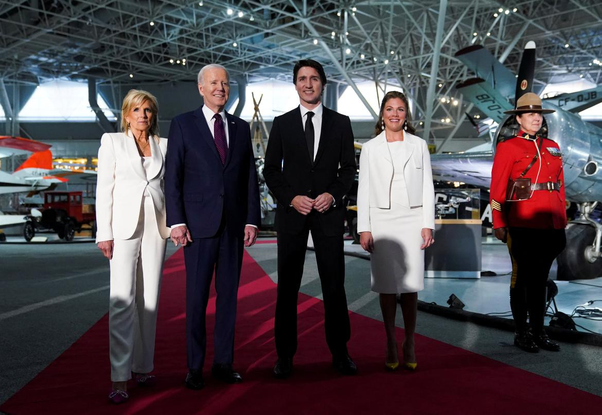 Joe Biden y Justin Trudeau en Ottawa. Foto: Reuters.