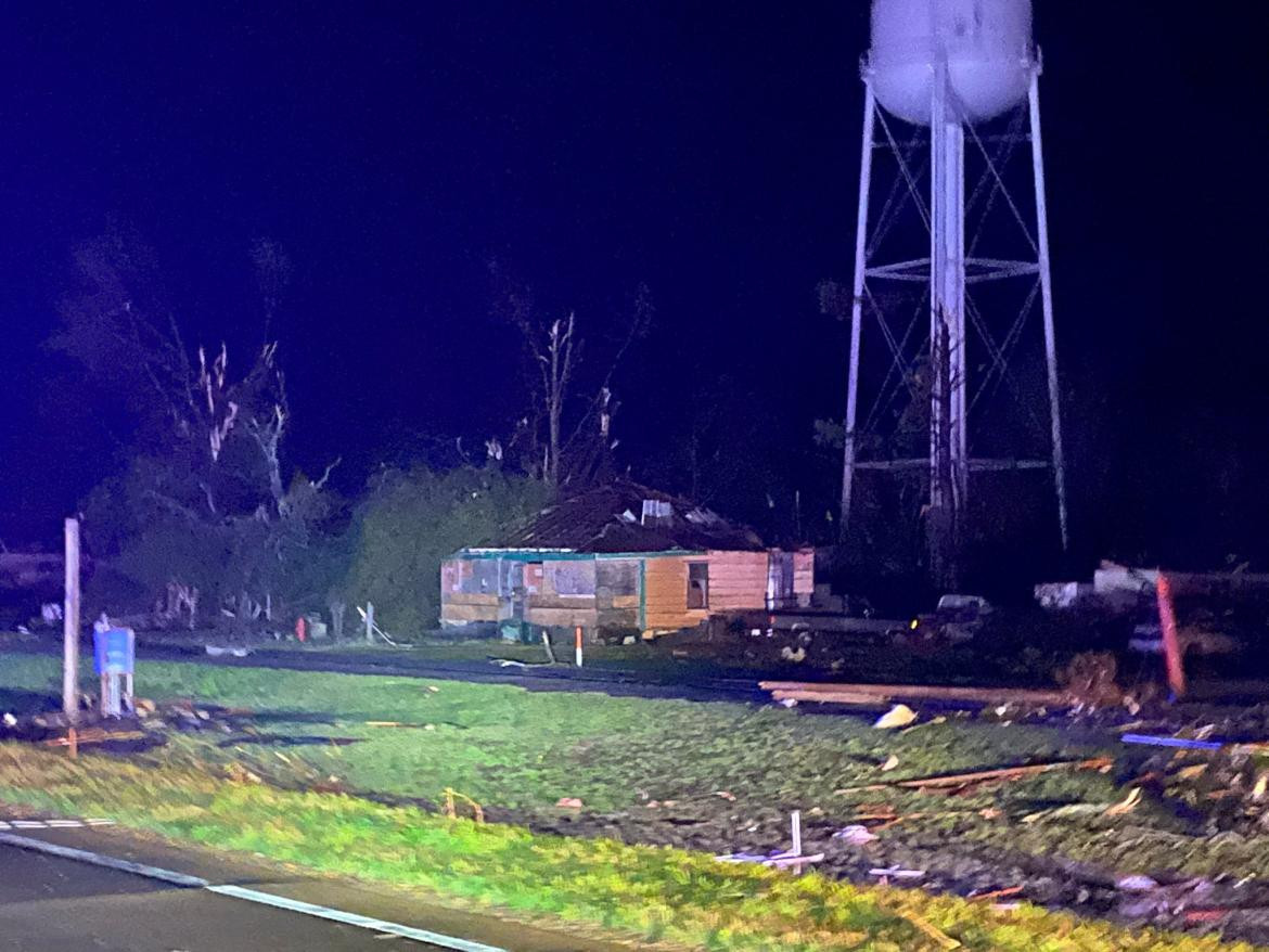 Tornado en Misisipi. Foto: REUTERS.