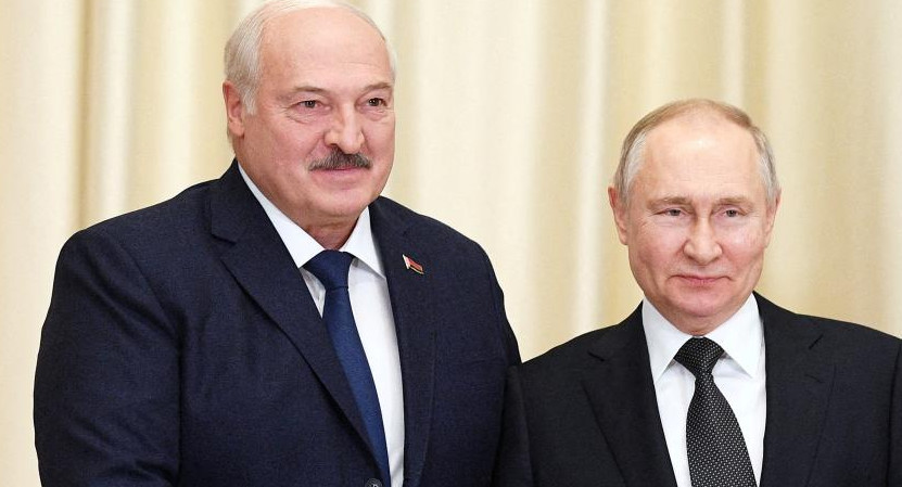 Alexandr Lukashenko y Putin. Foto: REUTERS