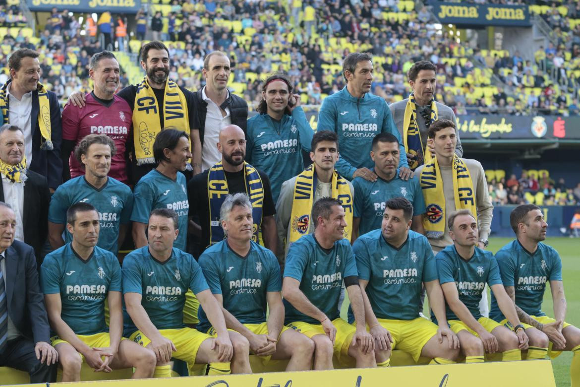 Juan Román Riquelme, en el partido homenaje de Villarreal. Foto: EFE.