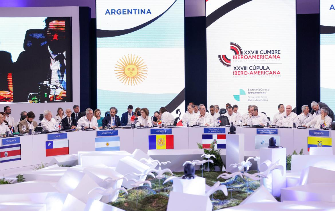 La XXVIII Cumbre Iberoamericana celebrada en República Dominicana. Foto: NA.