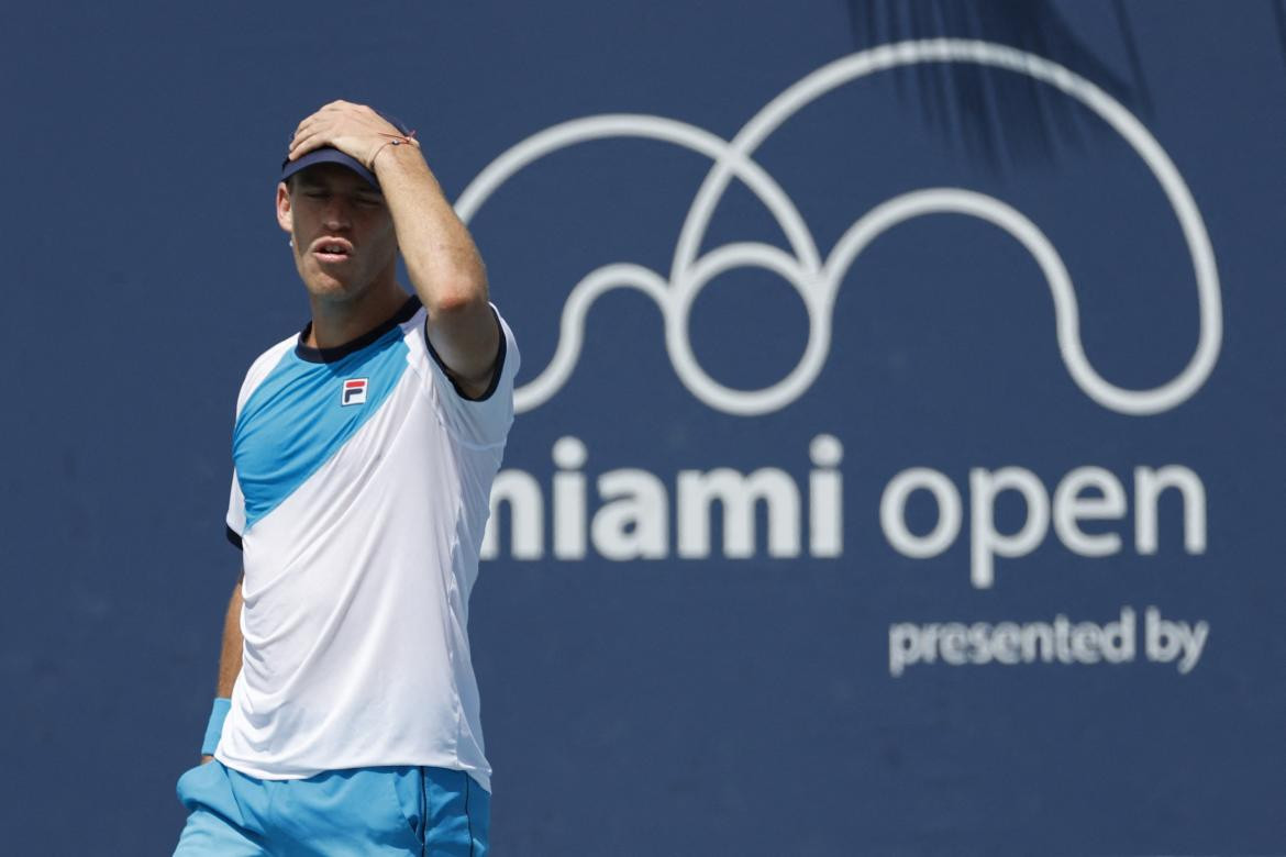 Diego Schwartzman, eliminado del Masters 1000 de Miami. Foto: Reuters.