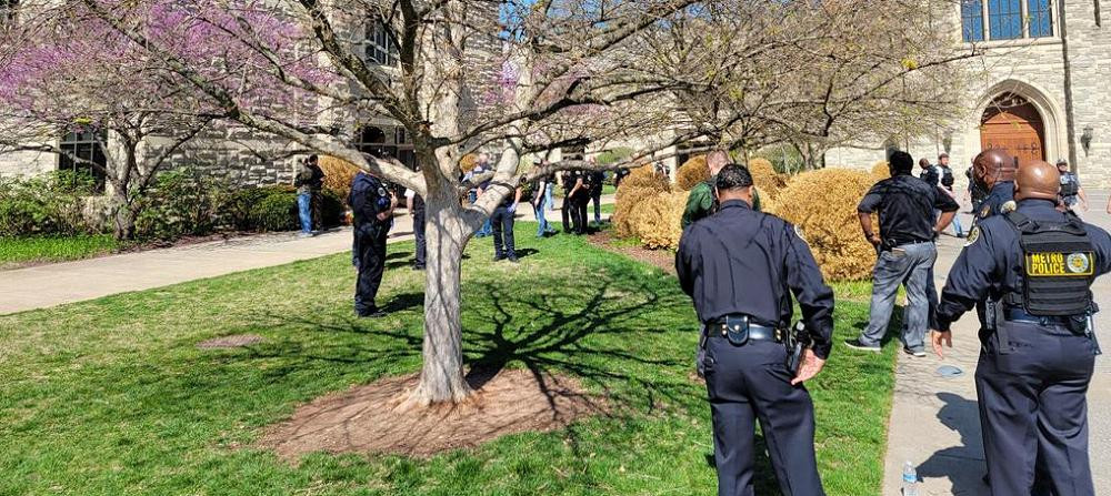 Tiroteo en un colegio de Estados Unidos. Foto: Twitter/MNPDNashville