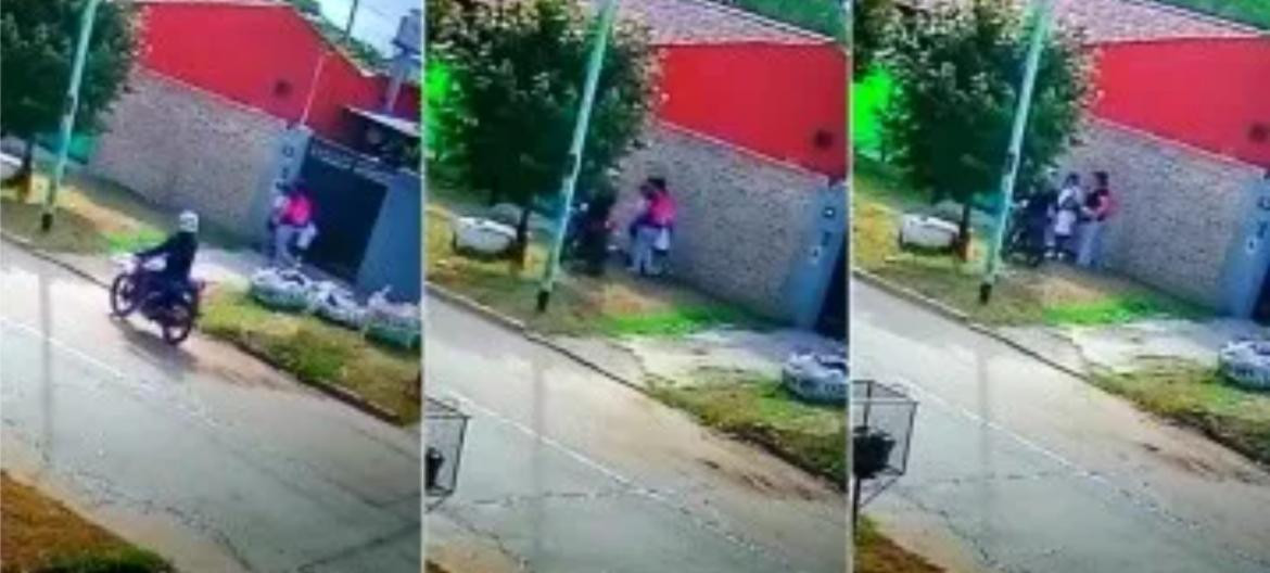 Robo a una madre y sus hijas en Glew. Foto Captura. 