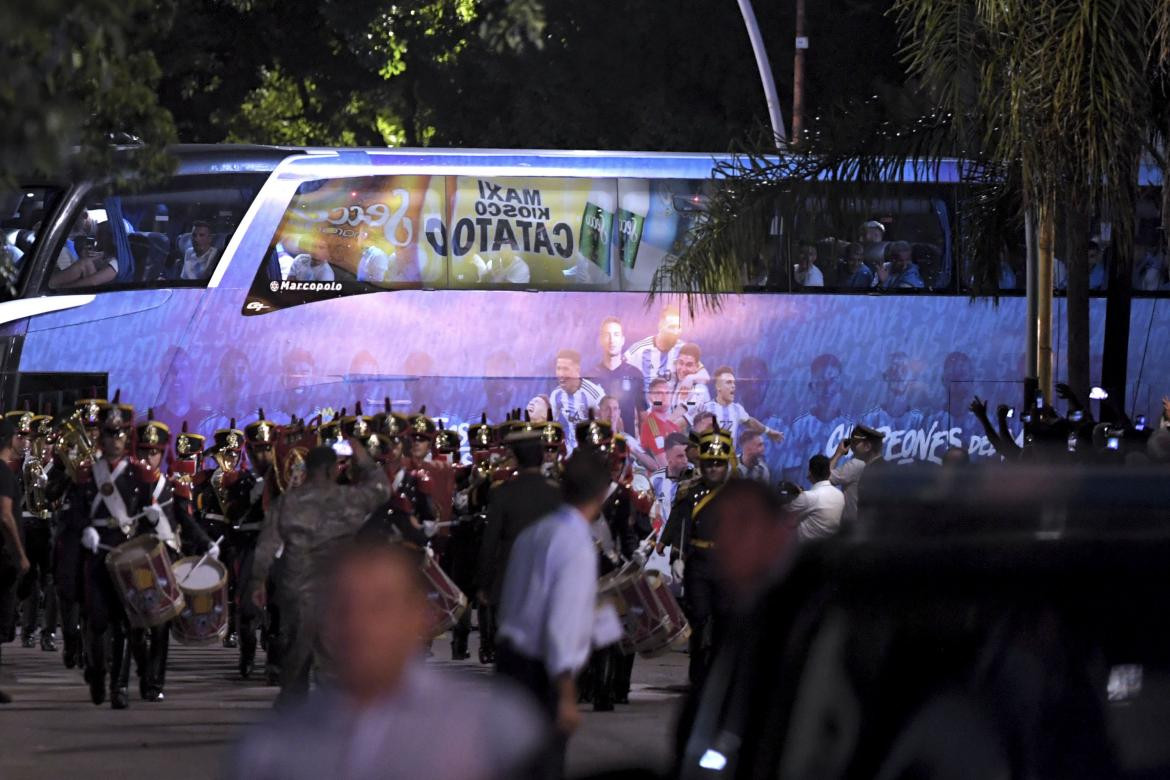 Recibimiento a la Selección Argentina, Télam