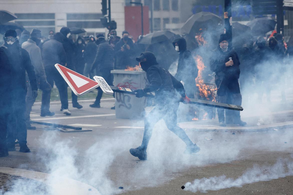 Protestas en Francia. Foto: Reuters.