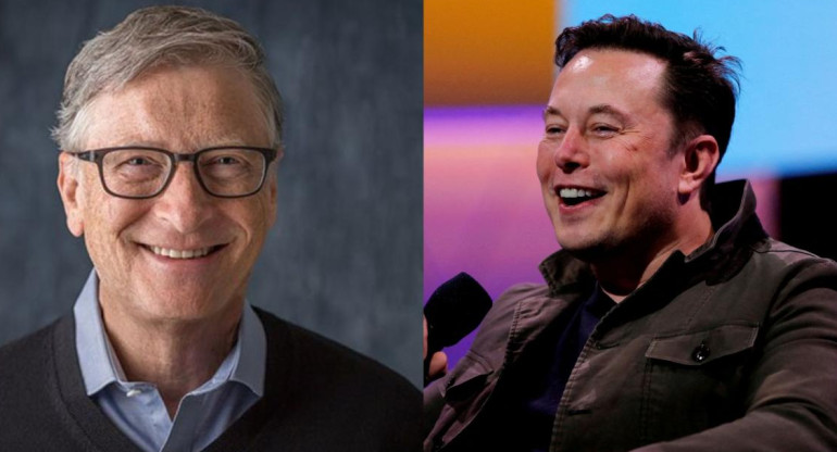 Elon Musk vs. Bill Gates. Foto: Twitter @elonmusk @billgates
