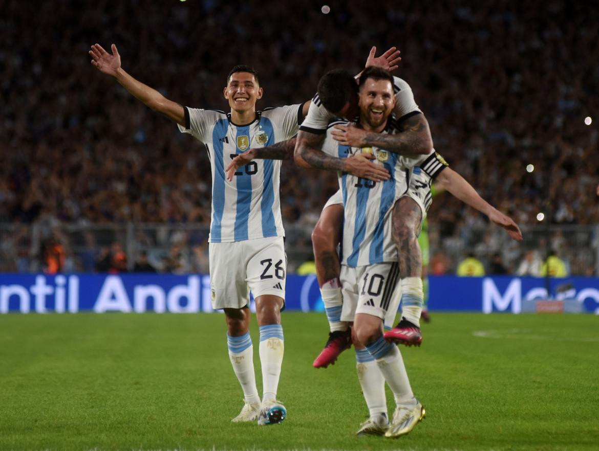Lionel Messi en la Selección argentina. Foto: NA.