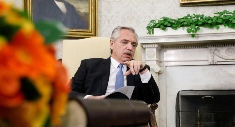 Alberto Fernández, Gobierno, Casa Blanca, visita a Estados Unidos, NA