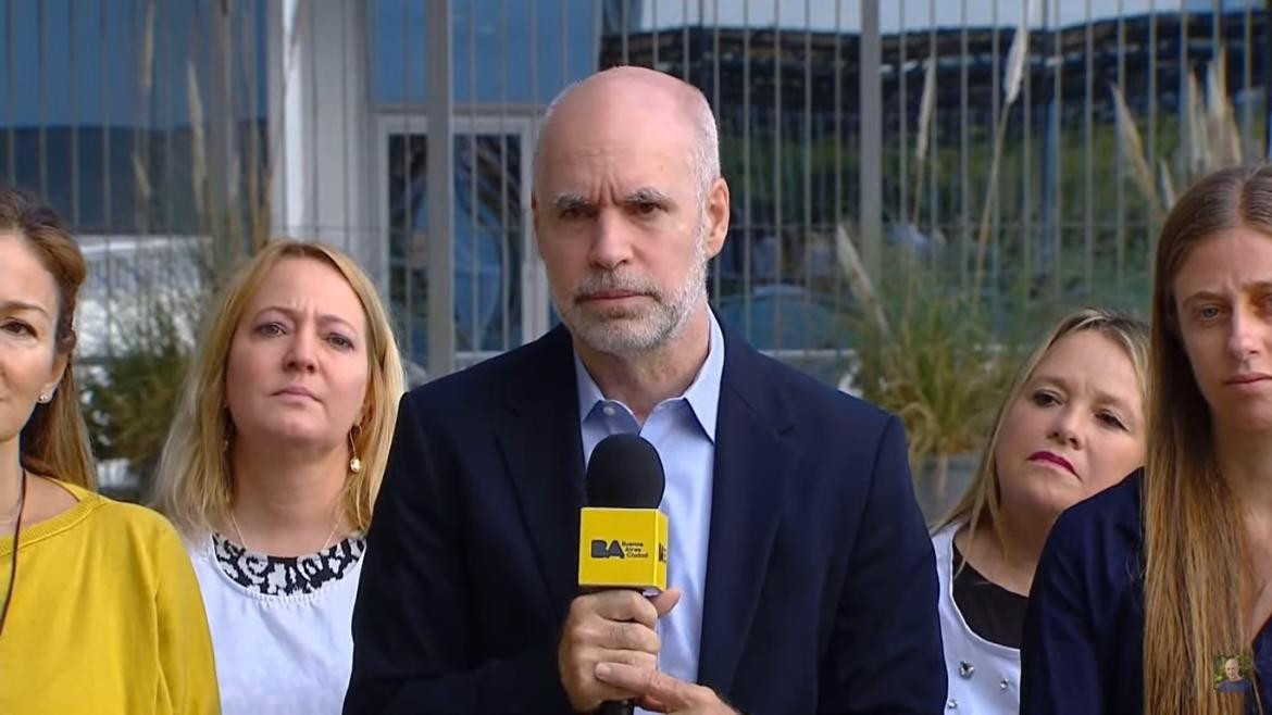 Horacio Rodríguez Larreta, jefe de Gobierno de CABA, foto captura de pantalla