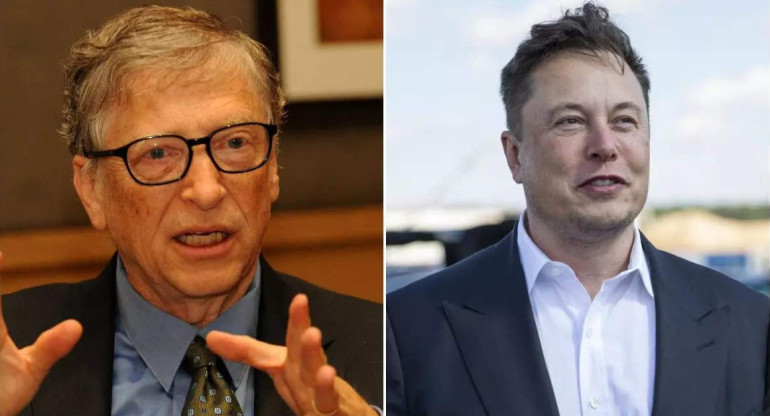 Elon Musk y Bill Gates. Foto: Archivo.
