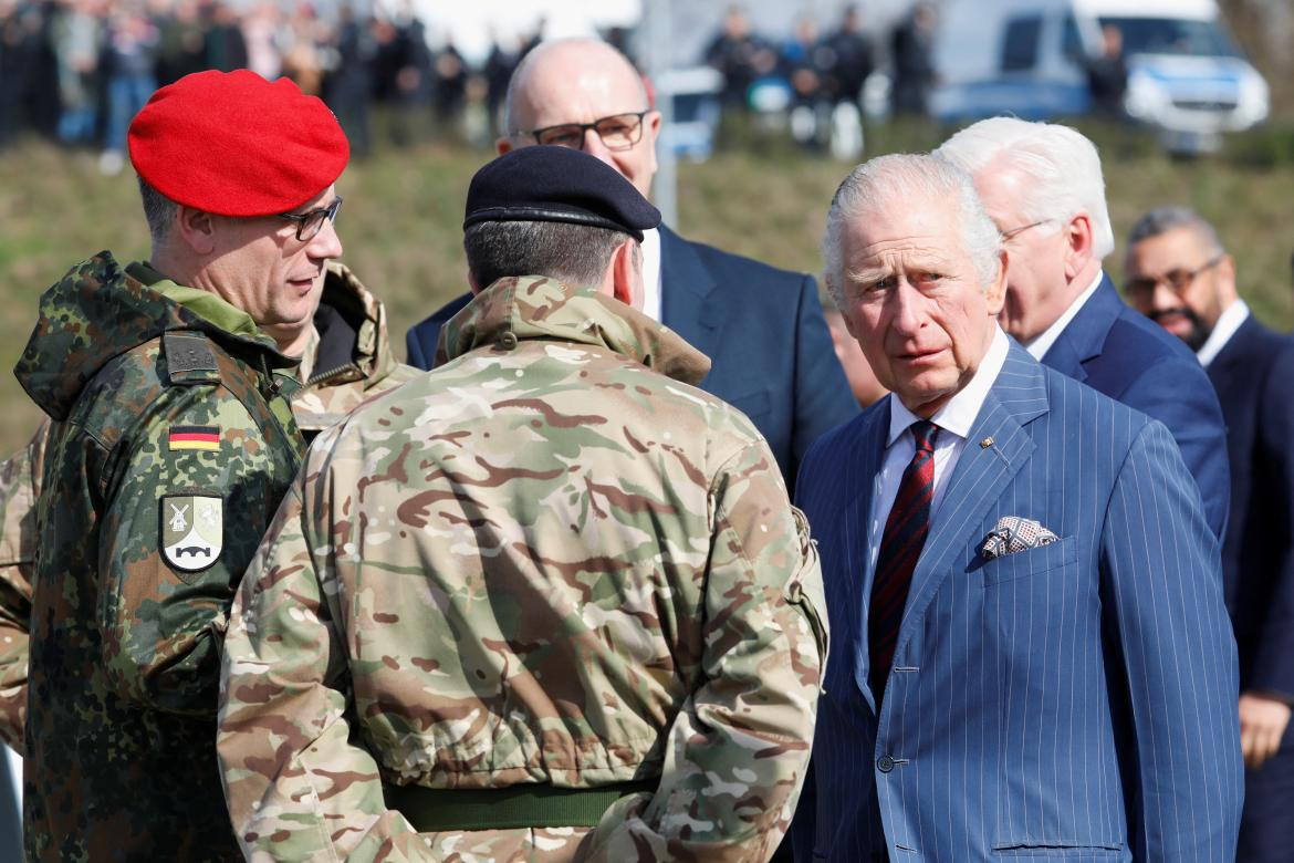 Rey Carlos III de Inglaterra en Alemania. Foto: REUTERS.