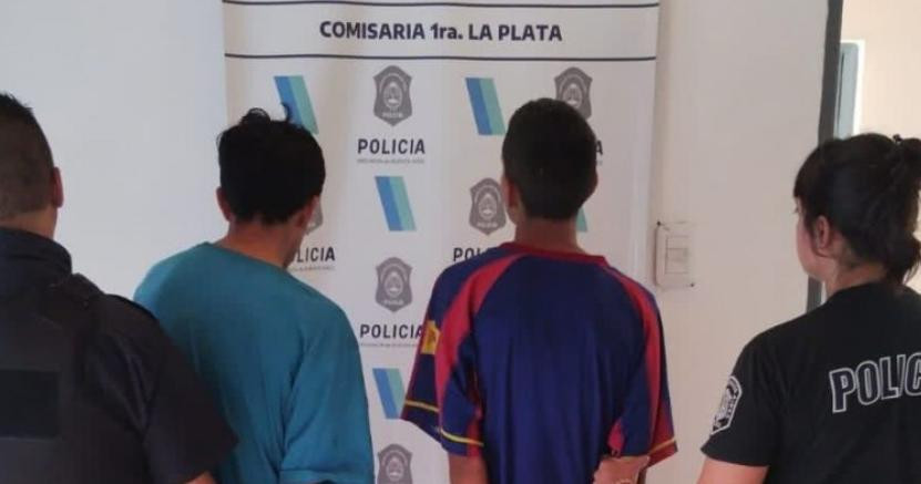 Detención de los "hermanos macana" en La Plata. Foto: NA