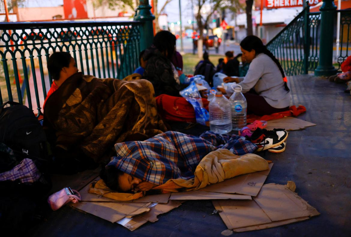 Migrantes en Ciudad Juárez, México. Foto: REUTERS.