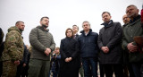 Volodimir Zelenski en el aniversario de la recuperación de Bucha. Foto: Reuters.