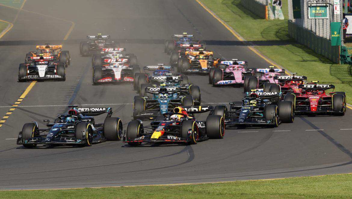 Largada; Gran Premio de Australia. Foto: Reuters.