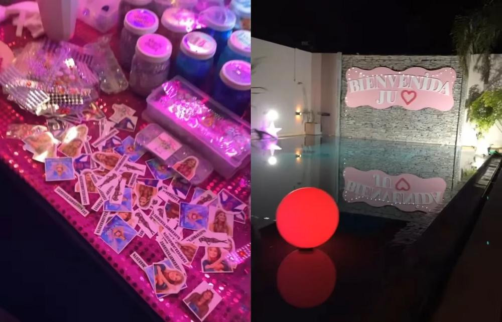 La fiesta con mucho color rosa. Foto: Instagram.